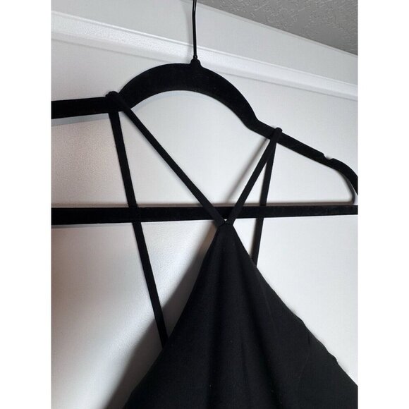 ASTR The Label Women Size Large Dress Stretchy Bodycon Cutout Sleeveless Black - Picture 3 of 6